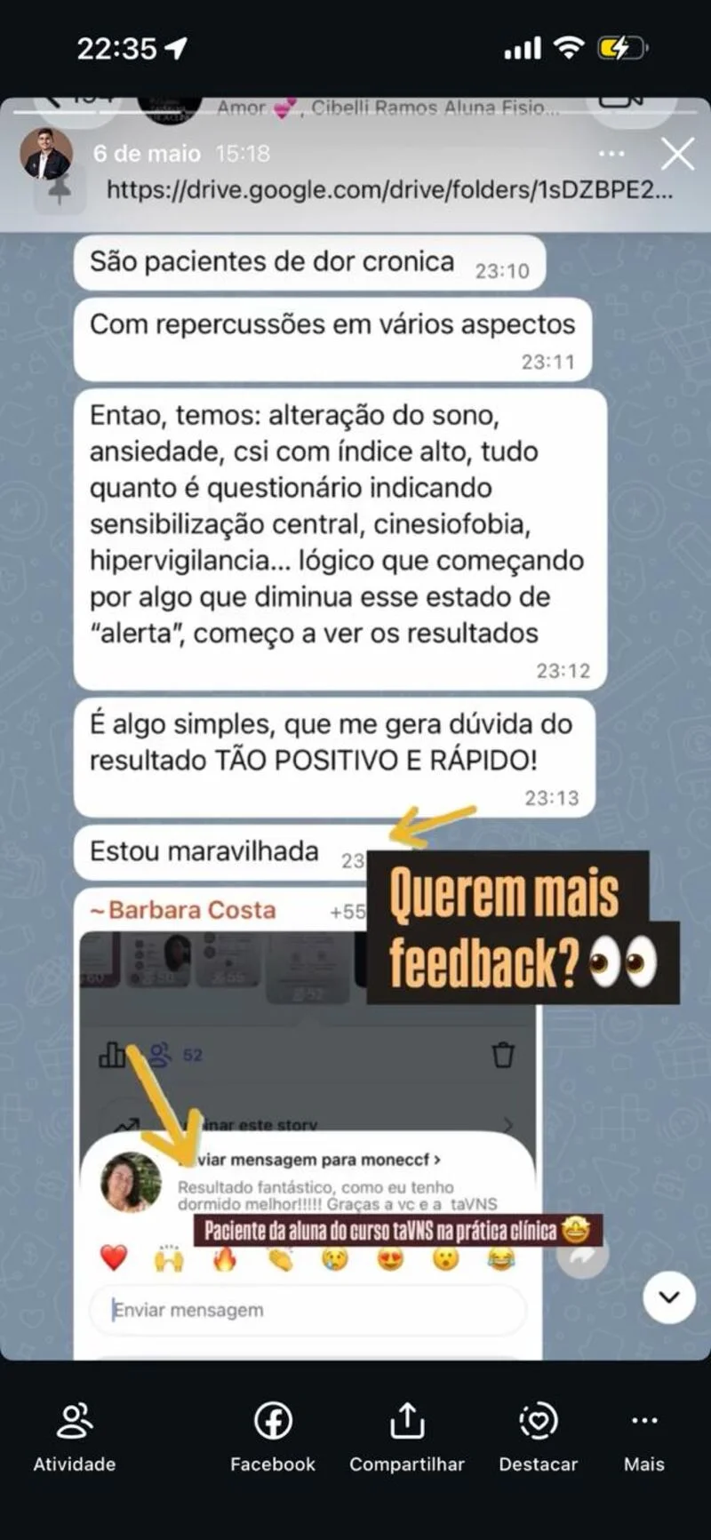 Aluna relata resultados rápidos em pacientes de dor crônica com taVNS